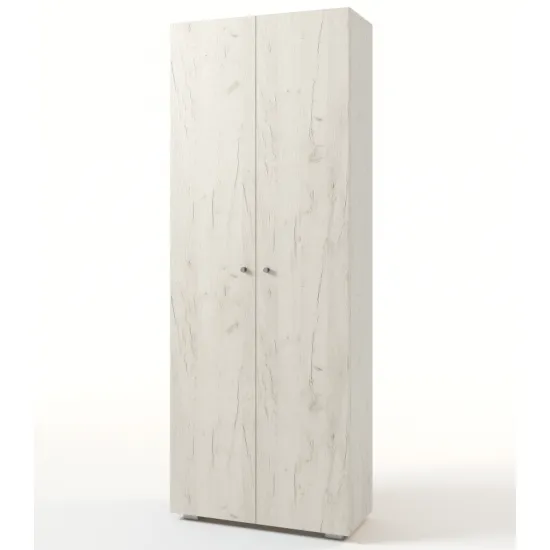 Dulap ML-Mobila ML-3 (80 cm), Kraft Alb