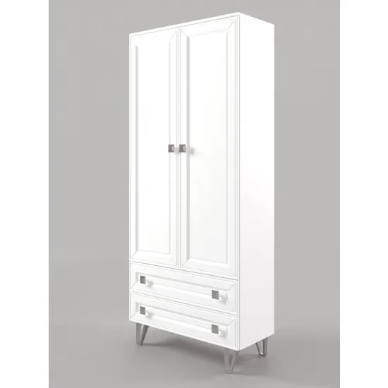 Dulap ML-Mobila Mira N23 (90 cm), Alb