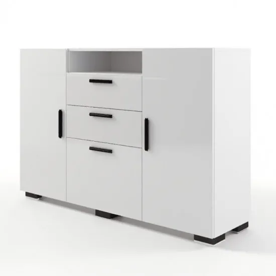 Тумба ML-Mobila Йорк N5 (150 см), Белый/Белый глянец