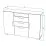 Тумба ML-Mobila Йорк N5 (150 см), Белый/Белый глянец