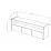 Comoda TV ML-Mobila ML-1 (139,3 cm), Kraft Alb / Antracit