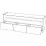 Comoda TV ML-Mobila ML-1 (139,3 cm), Kraft Alb / Antracit