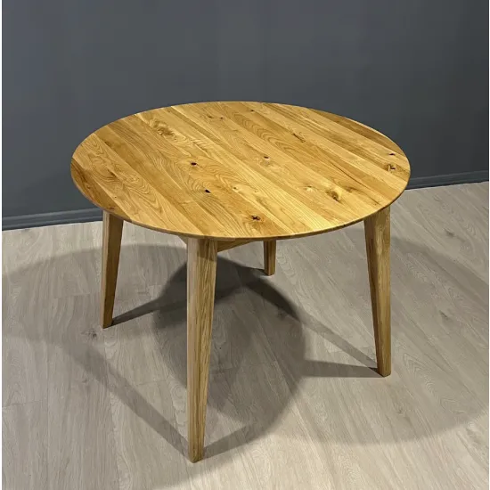 Masă pentru bucătărie Mobicasa Geneva 110/160x110, Natur Wax