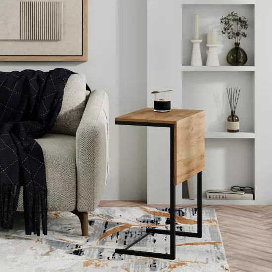 Măsuţă cafea Mobicasa Just Fiji, Kraft Gold/Black