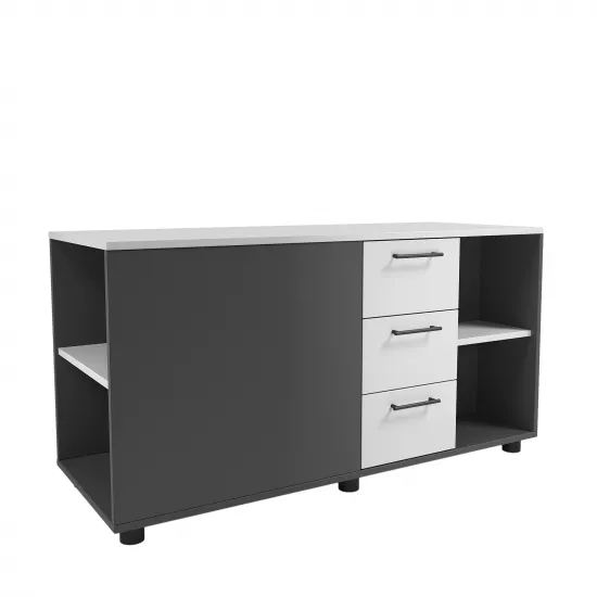 Тумба DP Office Core (130 см), Grafit/White