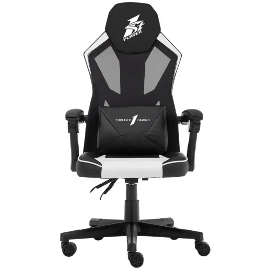 Fotoliu de gaming 1stPlayer P01, Black/White