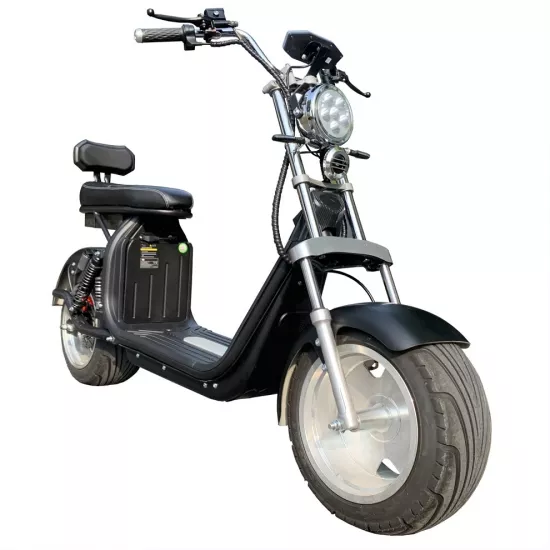 Scooter electric Citycoco TX-10-1, 2000 W, 12 Ah, Black