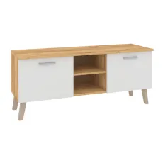 Тумба под ТВ Pehotin Арго, 120x40x47 см, Дуб тахо/Белый