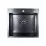 Chiuvetă de bucătărie SanDonna HD5550, 500х550 mm, Black (VOR57925)