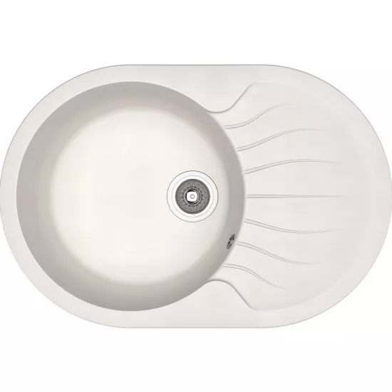 Chiuvetă de bucătărie Dr.Gans Berta 760, 760X510 mm, Alb (VOR56667)