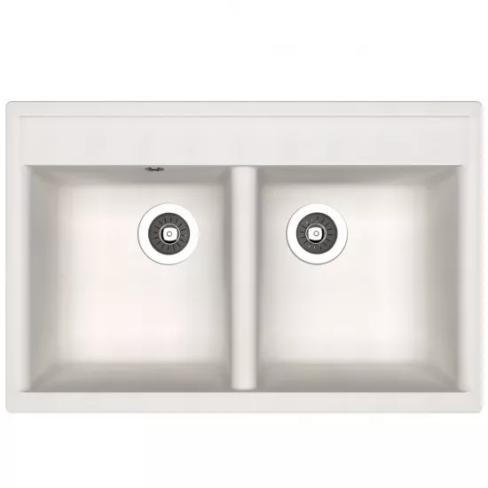 Chiuvetă de bucătărie Dr.Gans Astra 780, 780х510 mm, Alb (VOR56659)