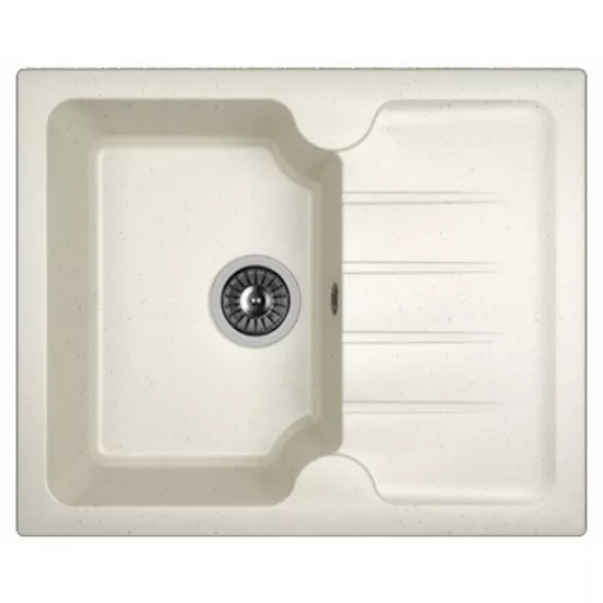 Chiuvetă de bucătărie Dr.Gans Lora, 620х510 mm, Alb (VOR57086)