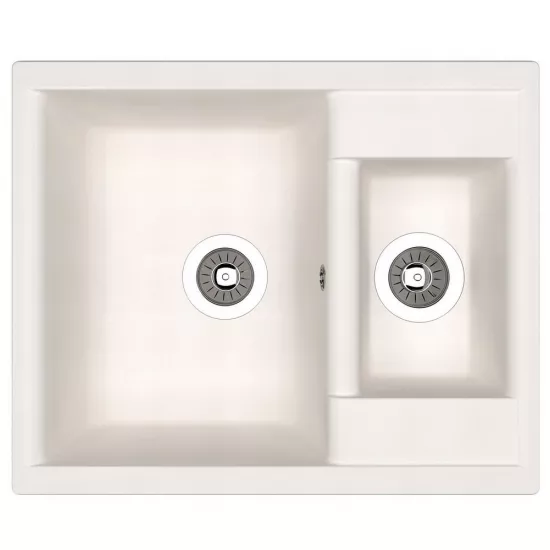 Chiuvetă de bucătărie Dr.Gans Astra 620K, 620х510 mm, Alb (VOR56651)