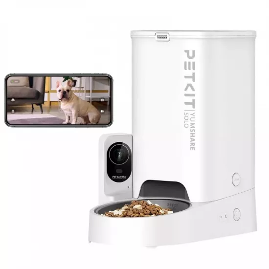 HrÄ?nitor automat Petkit YumShare SOLO, 3 L, cu camerÄ?