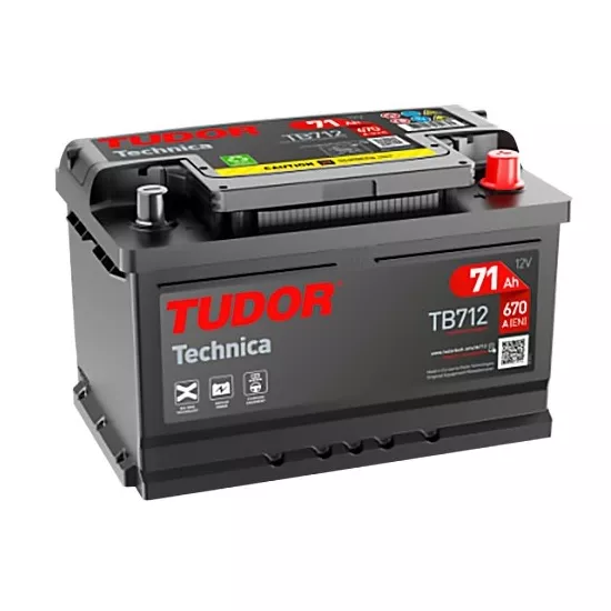Acumulator auto Tudor TB712 LB3 670A/71Ah
