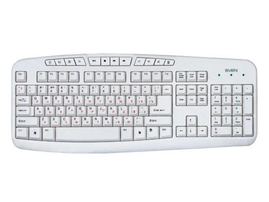 Клавиатура проводная Sven Comfort 3050 White