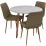 Set de mobilă Eva masa DT 404-1 + 3 scaune XR-154WO Beige9 (rogojka)