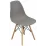 Set de mobilă Eva masa DT 431-1R Wo + 4 scaune LC-021 Grey (plastic)
