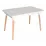 Set de mobilă Eva masa DT 431-1R Wo + 4 scaune XR-154WO Beige9 (rogojka)