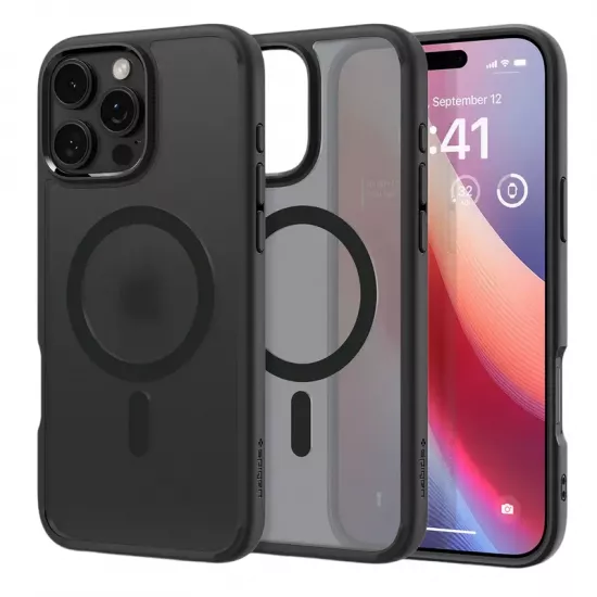 Husă Spigen Ultra Hybrid Mag Magsafe pentru iPhone 16 Pro Max, Frost Black