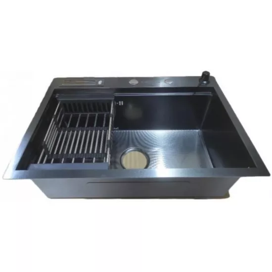 Мойка кухонная Backer Basic 650-45031 650х450 мм, Nano Black