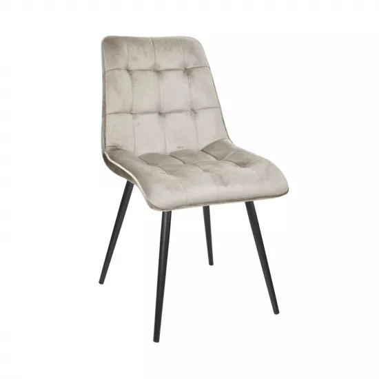 Стул Decoprim Capella, Catifea Beige HLR7/Black Legs