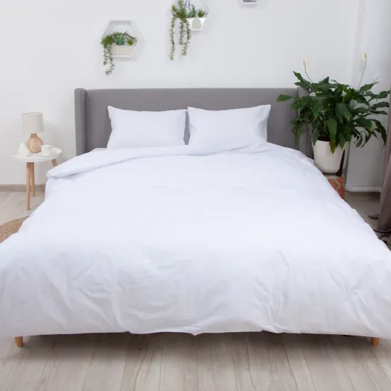 Lenjerie de pat TEP Soft Dreams Optical White (2 persoane/Ranfors)