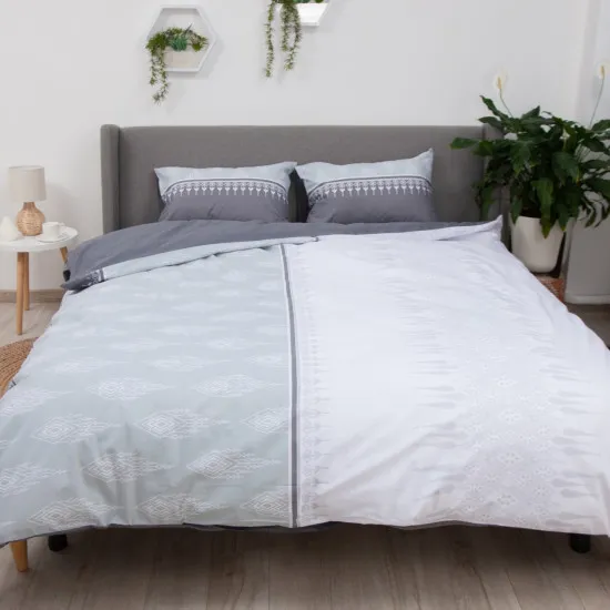 Lenjerie de pat TEP Soft Dreams Elegant Grey (2 persoane/Ranfors)