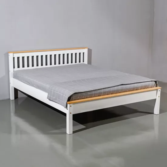 Кровать Mobicasa Hercules, 140 x 200 см, белая/антик