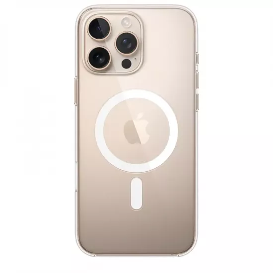 Husă Apple Clear Case with MagSafe pentru iPhone 16 Pro, Transparent