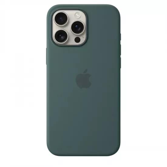 Husă Apple Silicone Case with MagSafe pentru iPhone 16 Pro Max, Lake Green