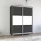 Dulap-cupeu Mobildor Aron K, 180x220x60 cm, uși PAL orizontal, Antracit