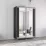 Dulap-cupeu Mobildor Aron K2, 140x230x60 cm, uși PAL cu oglindă vertical, Antracit