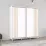 Шкаф купе Mobildor Aron (190x240) раздвижные двери из ЛДСП с ламелями, White