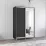 Шкаф купе Mobildor Aron, 160x220x60 cm, зеркальные двери и ДСП, Антрацит