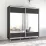 Dulap-cupeu Mobildor Aron K1, 220x200x60 cm, uși PAL cu oglindă orizontal, Antracit