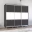 Dulap-cupeu Mobildor Aron K, 240x200x60 cm, uși PAL orizontal, Antracit