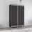 Dulap-cupeu Mobildor Aron P, 140x220x60 cm, uși PAL, Antracit