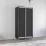 Dulap-cupeu Mobildor Aron P, 100x230x60 cm, uși PAL, Antracit