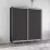Dulap-cupeu Mobildor Aron P, 130x240x60 cm, uși PAL, Antracit