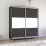 Dulap-cupeu Mobildor Aron P K, 200x220x60 cm, uși PAL orizontal, Antracit
