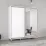Шкаф купе Mobildor Aron P, 150x240x60 cm, зеркальные двери и ДСП, Белый