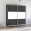 Dulap-cupeu Mobildor Aron S K, 200x240x60 cm, uși PAL orizontal, Antracit