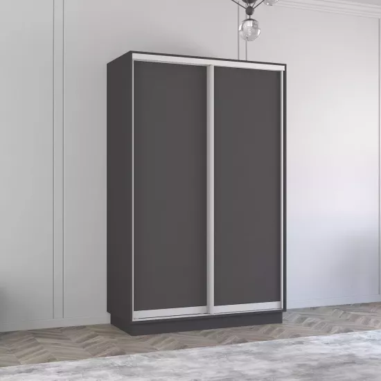 Шкаф купе Mobildor Fox (140x200) раздвижные двери из ДСП, Anthracite