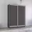 Dulap-cupeu Mobildor Fox, 180x220x60 cm, uși PAL, Antracit
