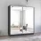 Dulap-cupeu Mobildor Fox, 190x230x60 cm, uși glisante din oglindă, Antracit