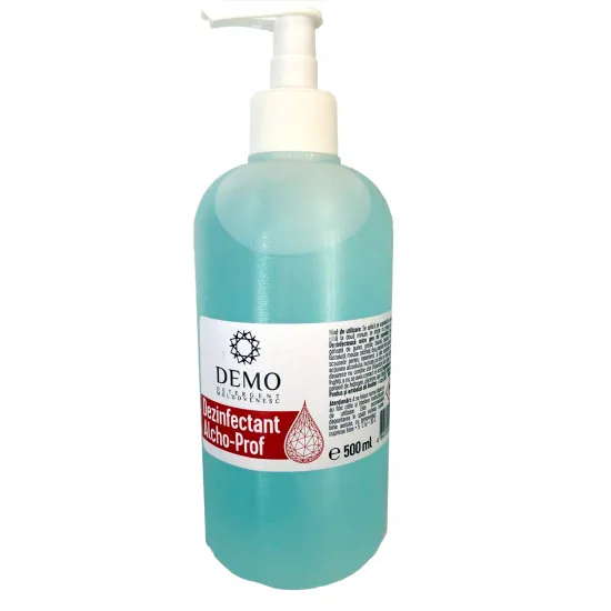 Soluție dezinfectantă pentru mîini și suprafețe Demo Alcho-Prof, 500ml