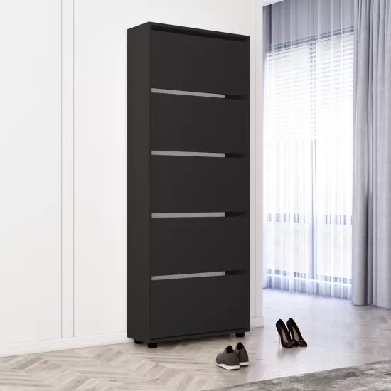 Pantofar Mobildor Leo, 100x27x203 см, Anthracite