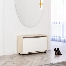 Обувница Mobildor Leo, 50x27x47 см, Sonoma/White