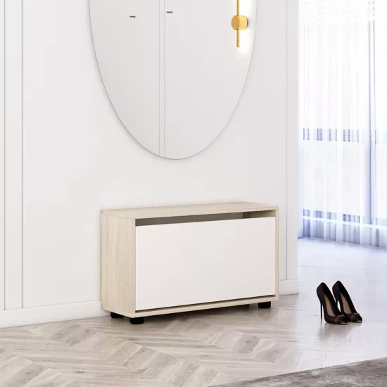 Pantofar Mobildor Leo, 50x27x47 см, Sonoma/White
